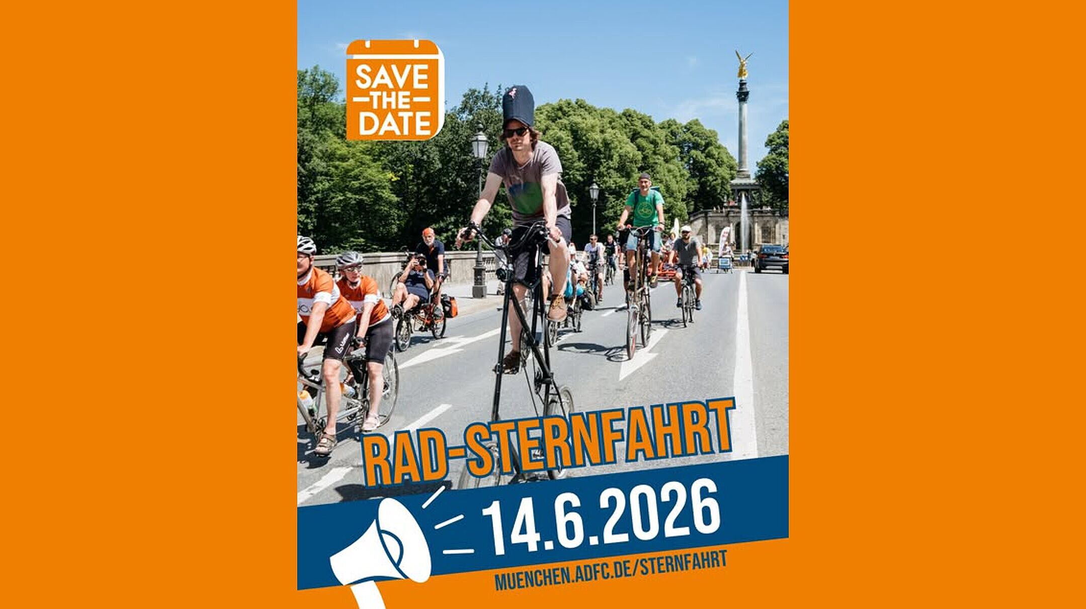 Save the Date: Radsternfahrt München am 14. Juni 2026
