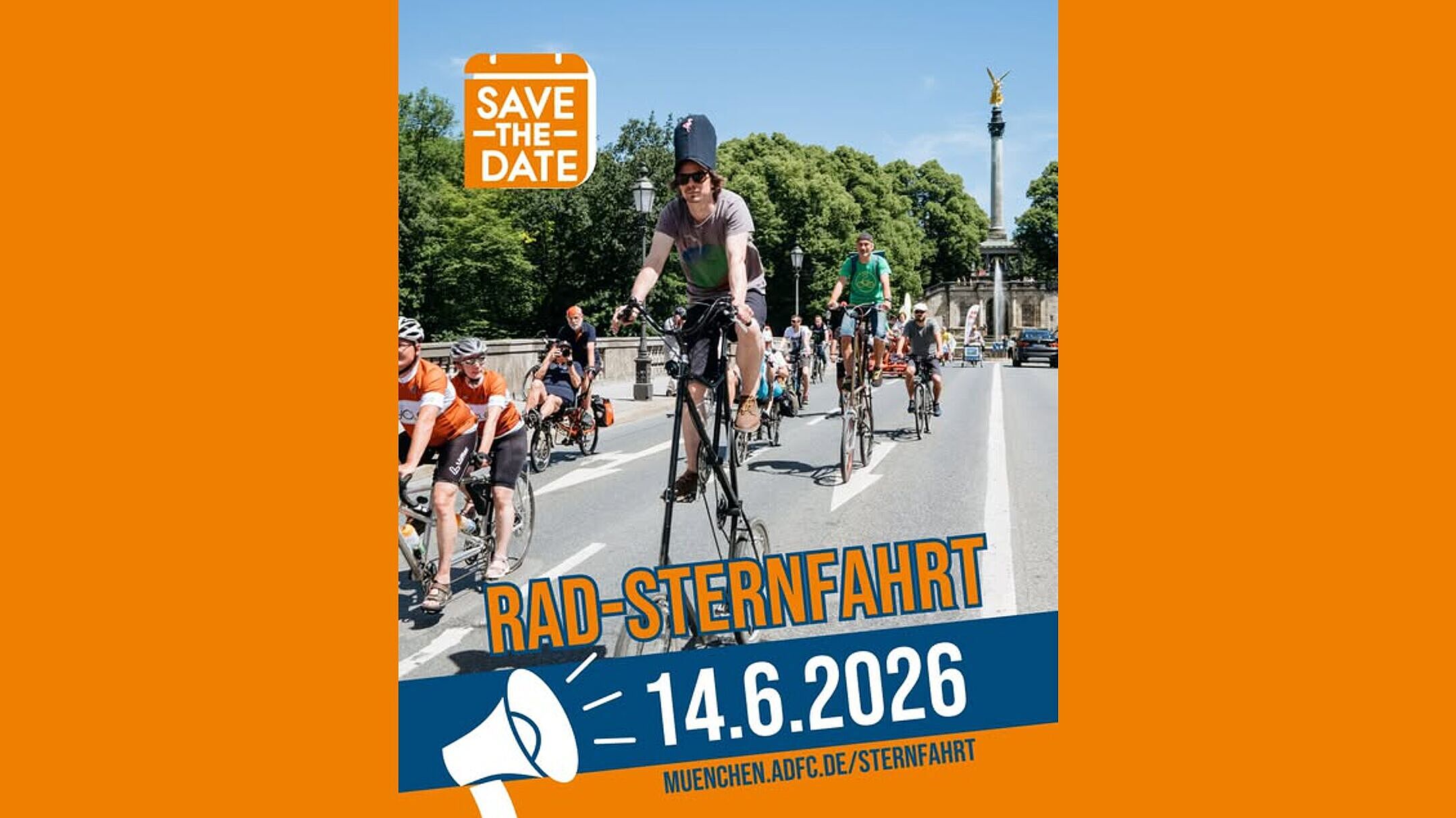 Save the Date: Radsternfahrt München am 14. Juni 2026