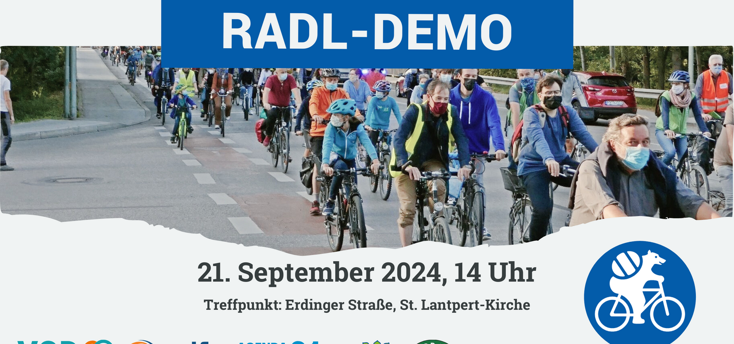 Miteinander – aber sicher! Radentscheid Freising ruft zur Fahrraddemo am 21. September 2024 in Lerchenfeld auf