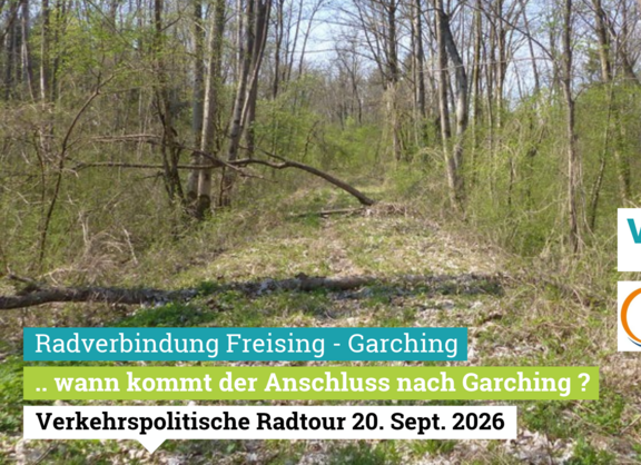 Radwegeverbindung von Freising nach Garching