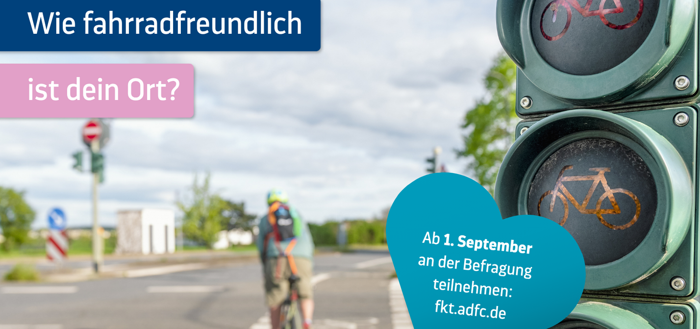 Start des ADFC Fahrklimatest am 1. Sept. 2026