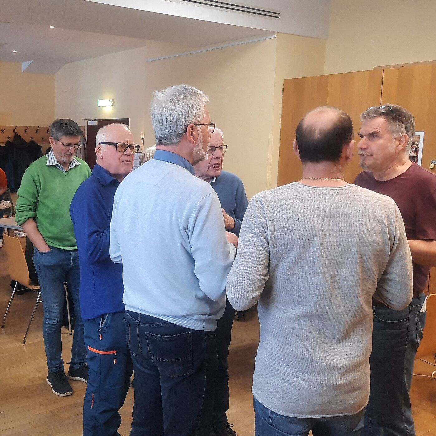 ... und dann wieder entspannter Austausch