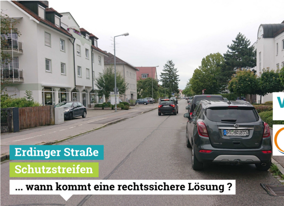 Erdinger Straße Schutzstreifen