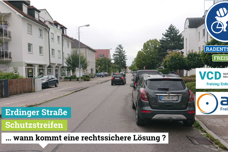 Erdinger Straße Schutzstreifen