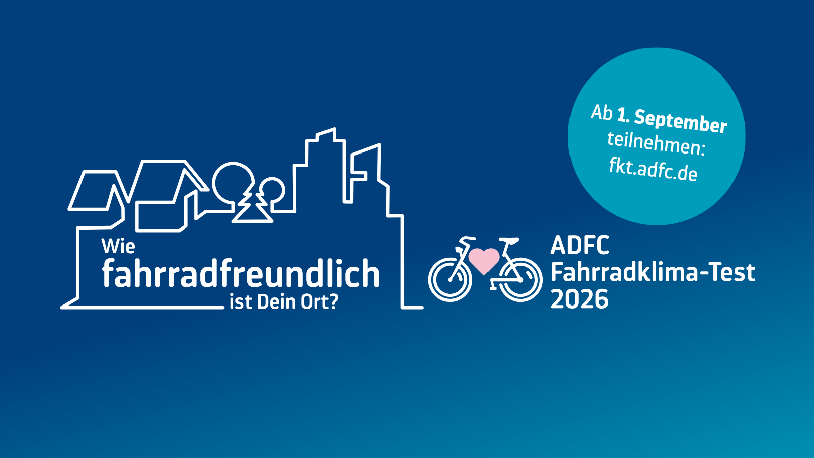 Save-the-Date: Fahrradklimatest startet am 1. September 2026
