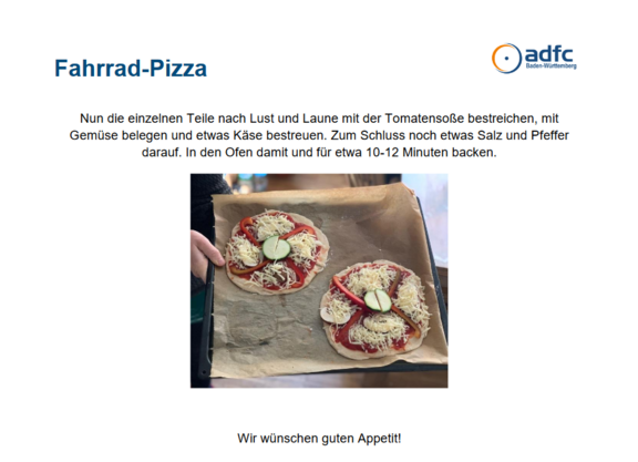 Bildschirmfoto Fahrradpizza Bildschirmfoto Anleitung Fahrradpizza