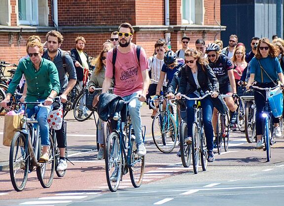 Radverkehr in Amsterdam. Radverkehr in Amsterdam.