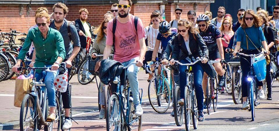 Radverkehr in Amsterdam. Radverkehr in Amsterdam.