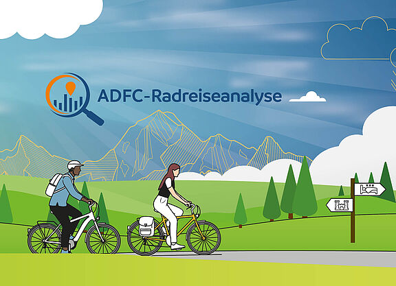 Sharepics mit den Ergebnissen der ADFC-Radreiseanalyse 2025